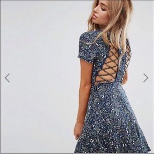 Gorgeous ASOS floral lace up dress
